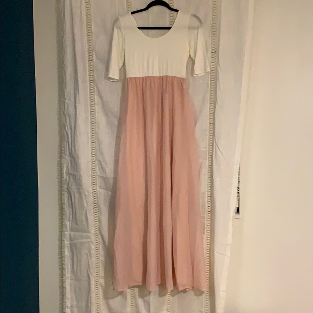 Pink Blush Maternity Maxi
